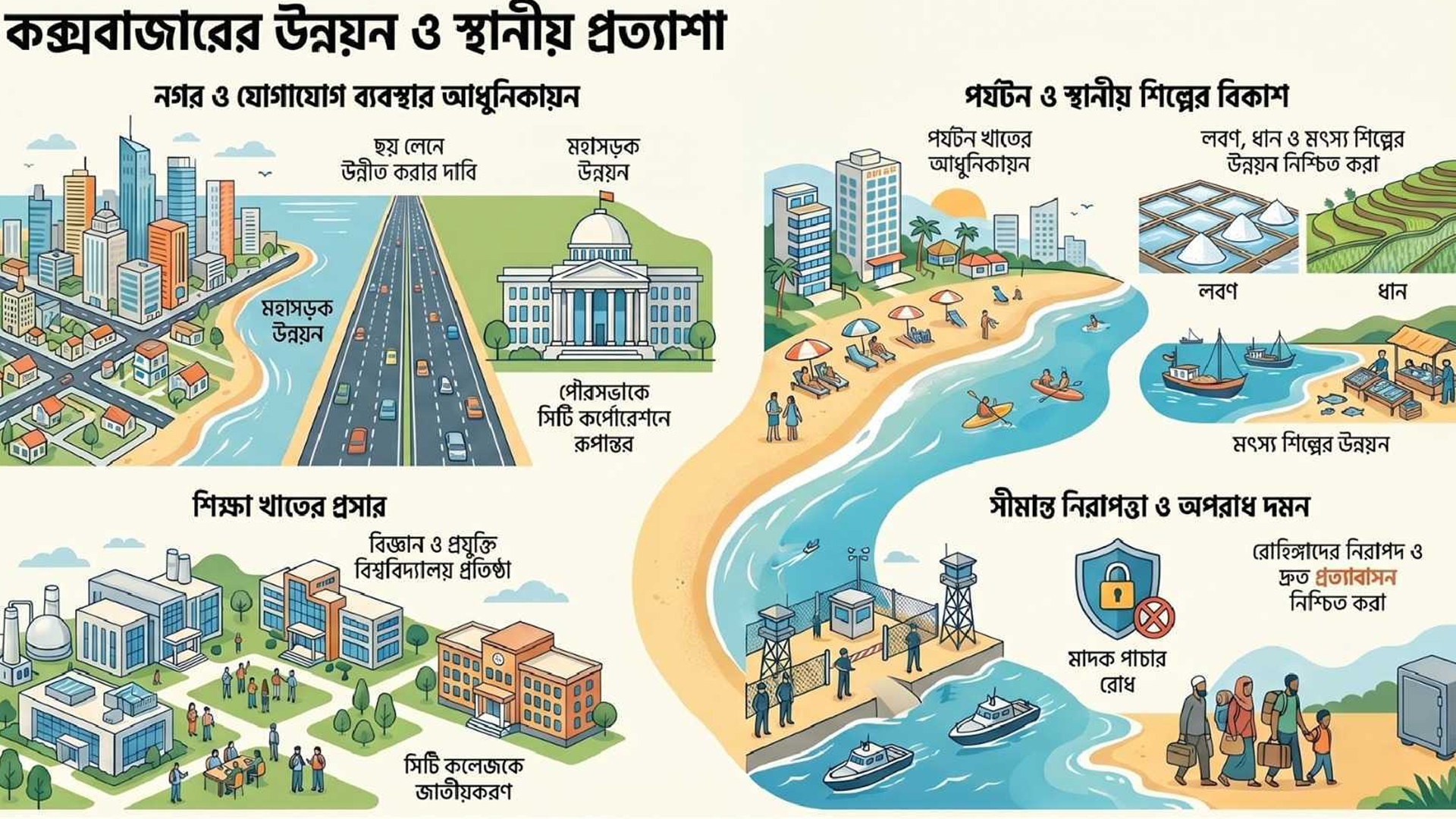 কক্সবাজার সফরে যাচ্ছেন প্রধানমন্ত্রী, প্রস্তুতির প