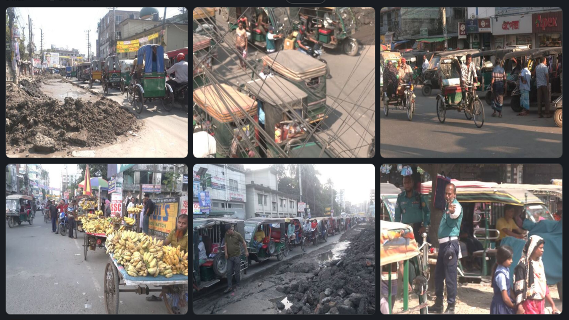 খুলনার সড়ক ব্যবস্থাপনায় দুর্বিষহ সংকট, যানজটে অতিষ্ঠ নগরবাসী