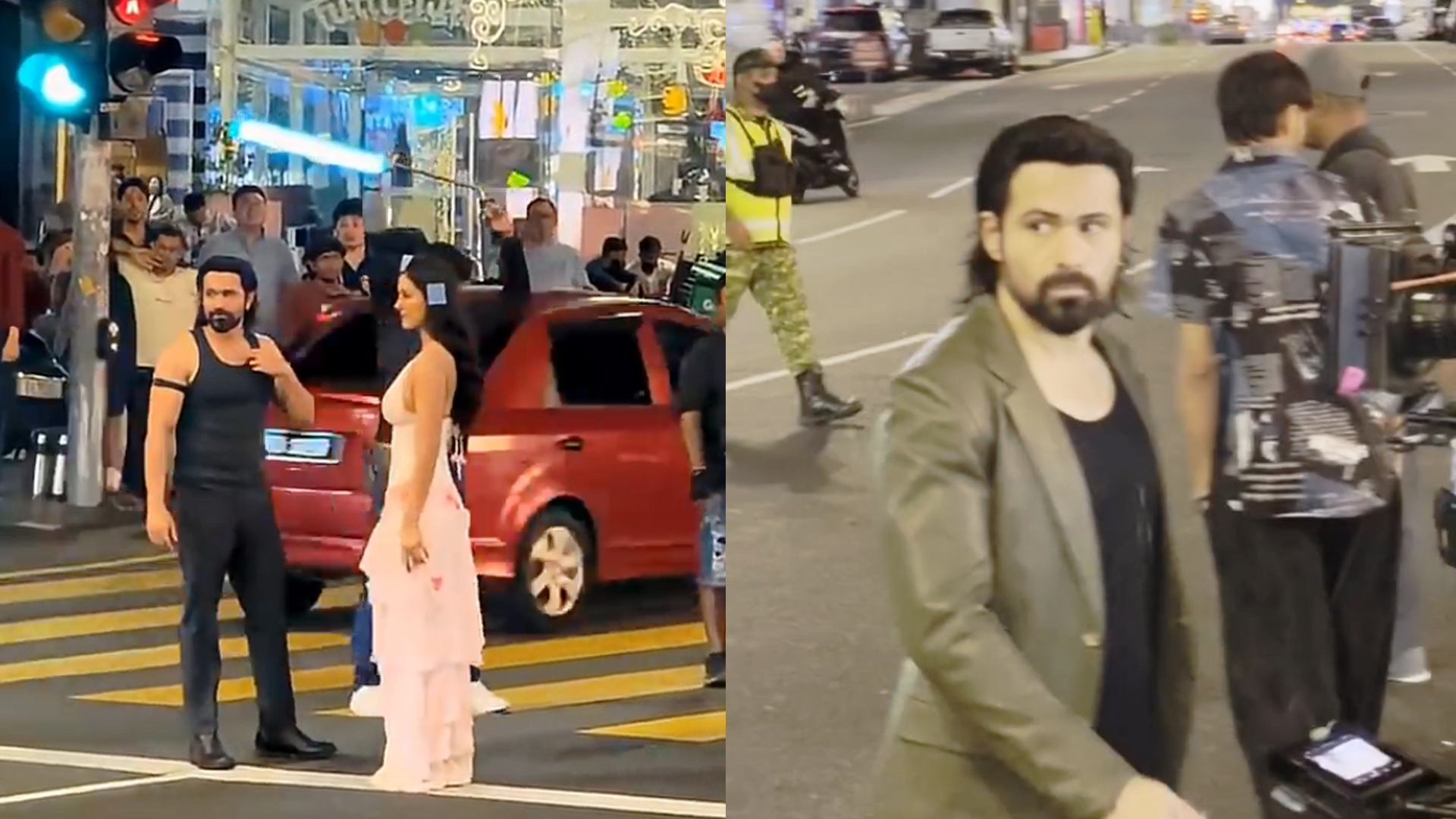 মালয়েশিয়ার রাস্তায় শুটিংয়ে ব্যস্ত বলিউডের ইমরান-দিশা