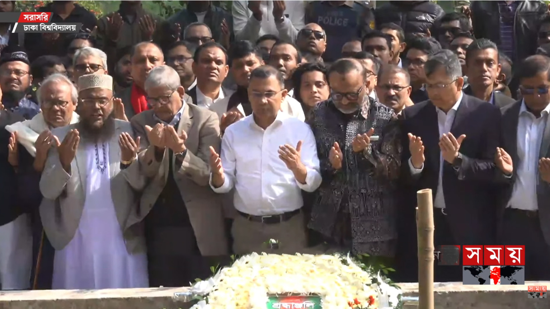 ওসমান হাদির সমাধিস্থলে তারেক রহমান