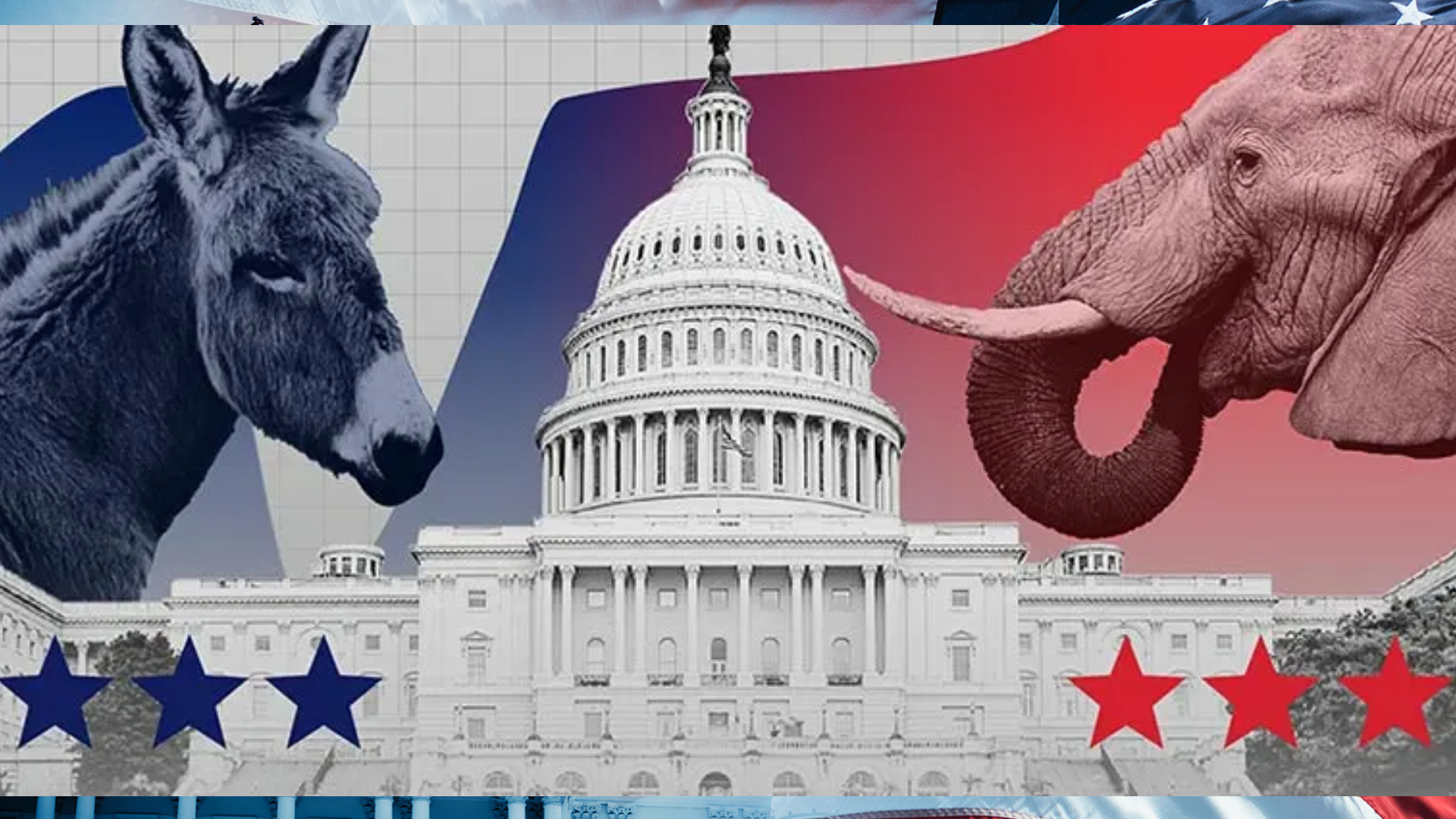 লড়াইয়ে রিপাবলিকানদের 'হাতি' ও ডেমোক্রেটিক পার্টির...