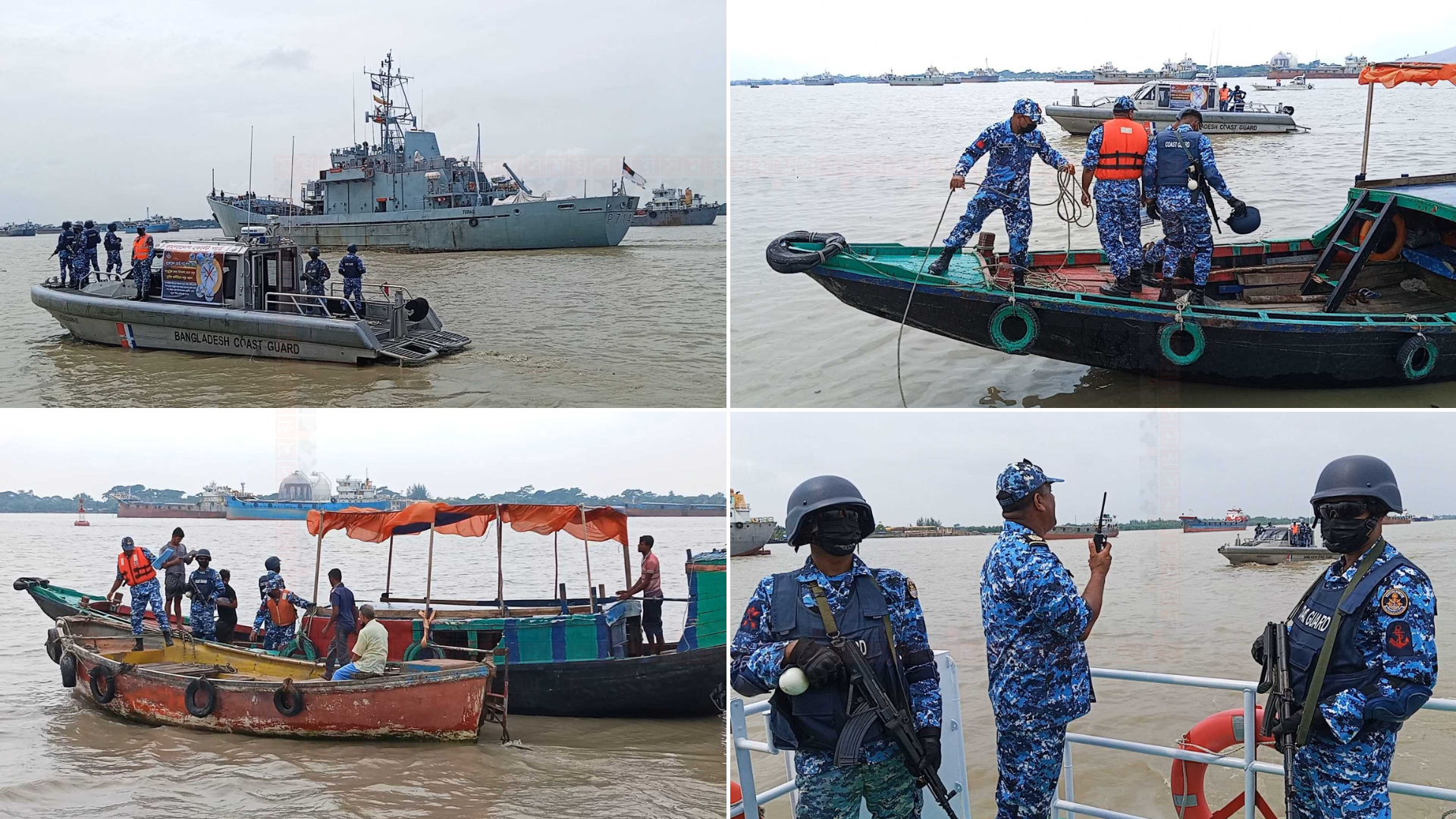 মা ইলিশ রক্ষায় কঠোর অবস্থানে মোংলা কোস্ট গার্ড