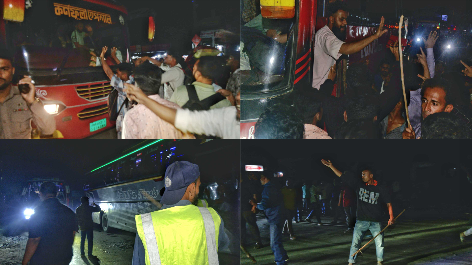 ভাড়া নিয়ে বাড়াবাড়ি, রংপুরে মহাসড়ক অবরোধ ঢাকামুখী যাত্রীদের