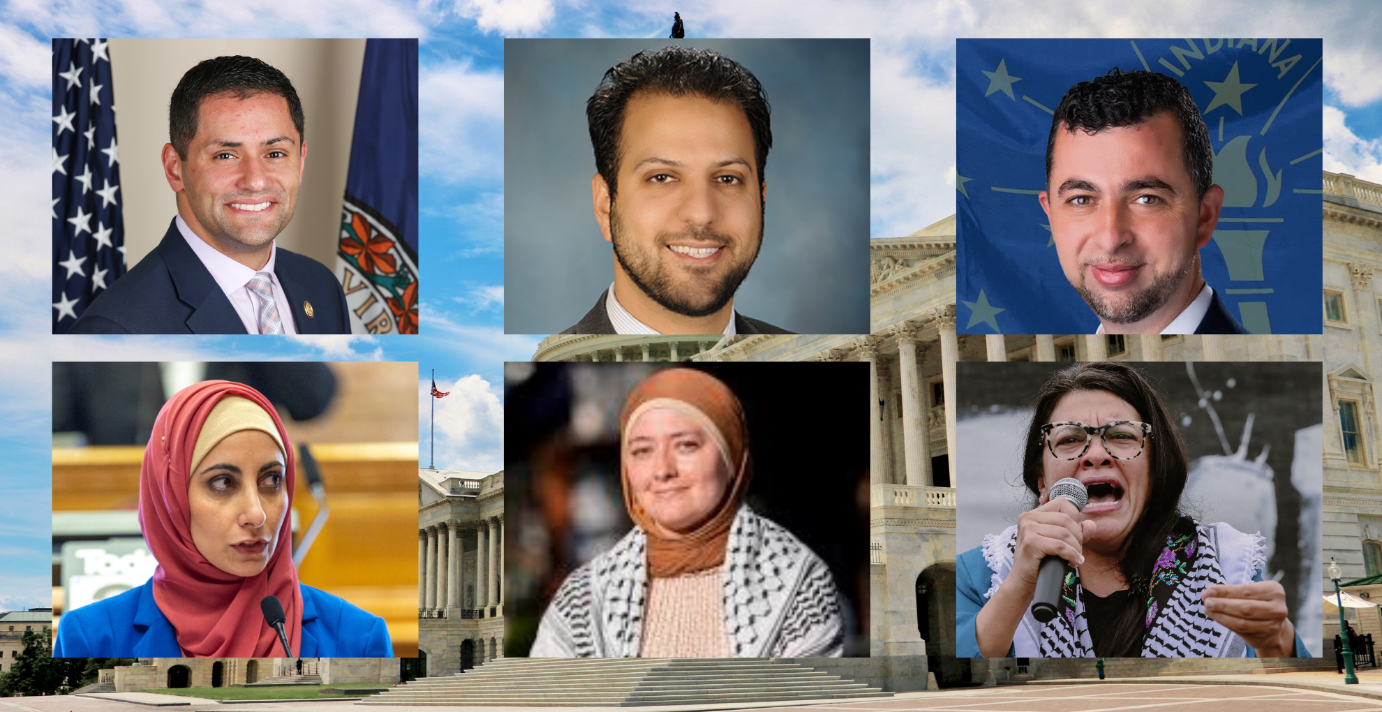 আমেরিকার রাজনীতিতে ফিলিস্তিনি বংশোদ্ভূত ৬ মুসলিম নেতার উত্থান