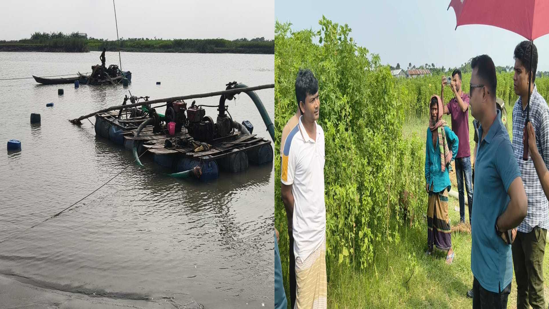 চাঁদপুরের মেঘনায় বালু উত্তোলন, ৩ জনকে সাজা