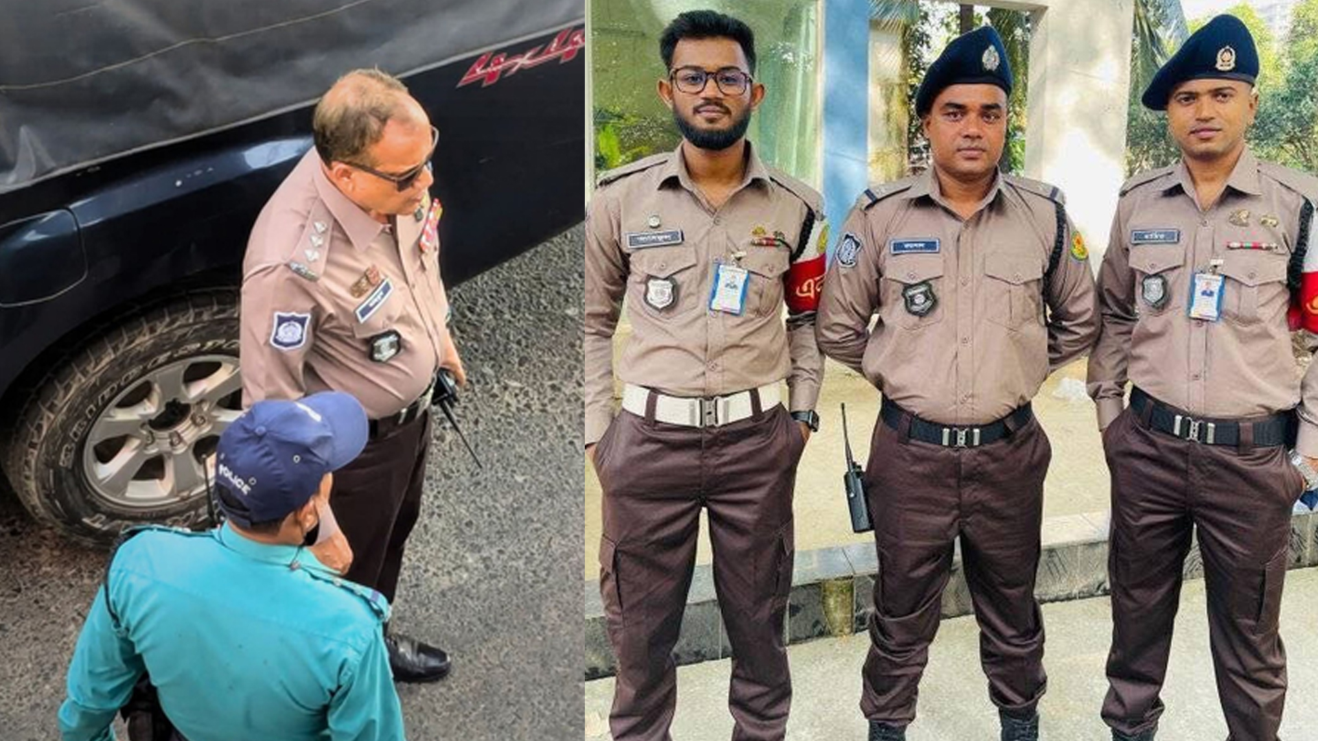 নতুন পোশাকে মাঠে নামলো পুলিশ