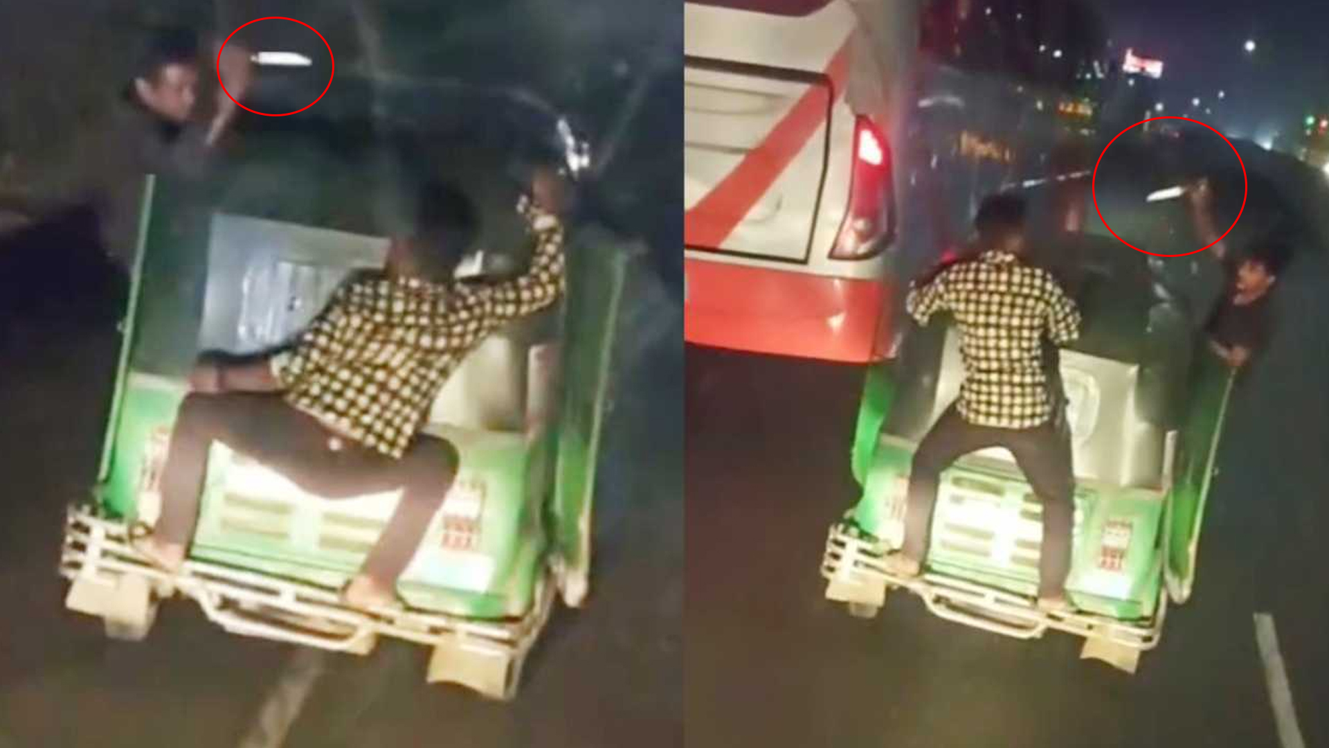 চলন্ত অটোরিকশার পেছনে ঝুলছেন ‘চালক’, ভেতর থেকে ছুরিকাঘাত