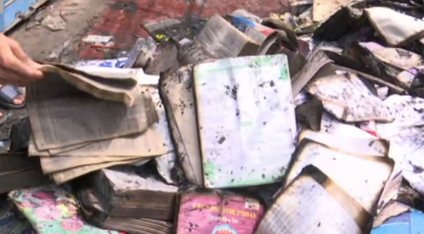 নীলক্ষেতে আগুনের ঘটনায় ক্ষতি সাড়ে ৩ কোটি টাকার বই