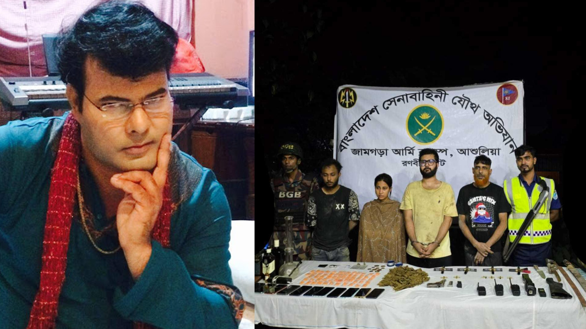 অভিনেতা মন্টুর বাড়িতে মিলল বিদেশি পিস্তল-গুলি-ইয়াবা, ছেলেসহ আটক ৪