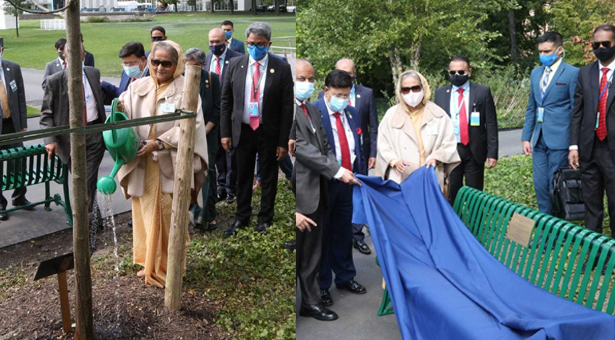 মুজিববর্ষে ইউএন সদর দপ্তরে গাছের চারা রোপন করলেন ... - Somoy News