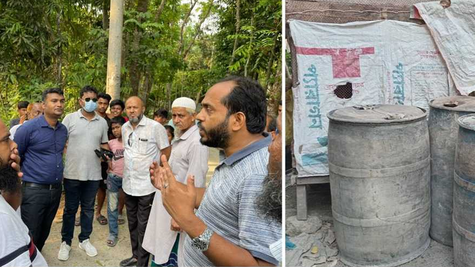 বরিশালে ইউপি সদস্যের বাড়ি ও ভাইয়ের গরুর খামারে মিললো ৮০০ লিটার ডিজেল