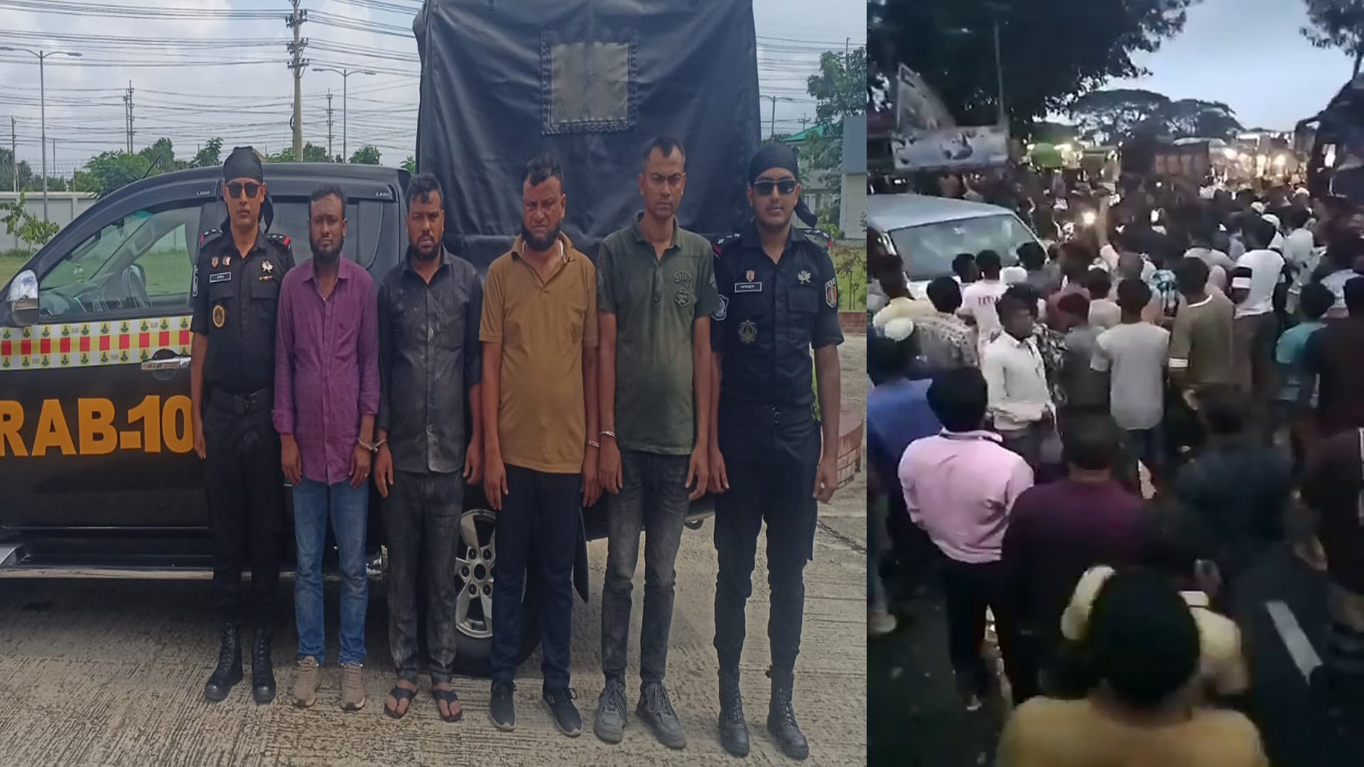 ভুয়া র‌্যাবকে আটক করতে গিয়ে জনতার মারধরের শিকার আসল র‌্যাব