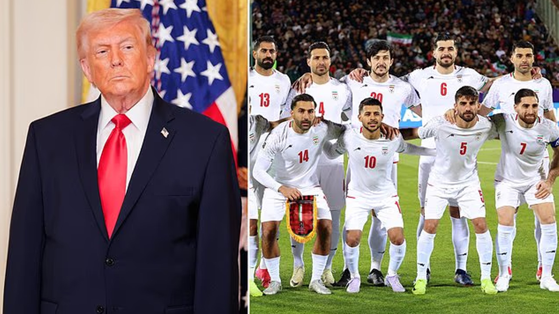 ট্রাম্পের মন্তব্যের কড়া জবাব দিলো ইরান ফুটবল দল