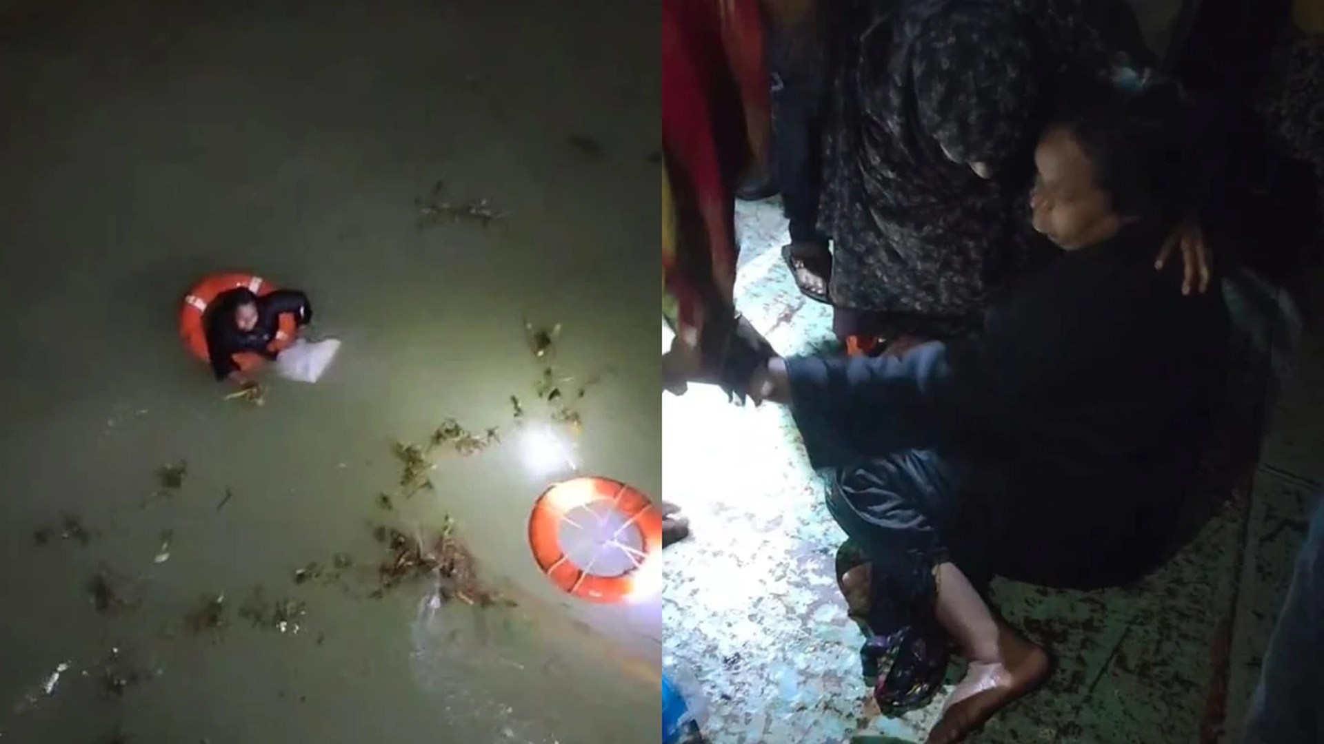 রাতে লঞ্চ থেকে পড়ে যাওয়া বৃদ্ধাকে উদ্ধার করলেন আরেক যাত্রী