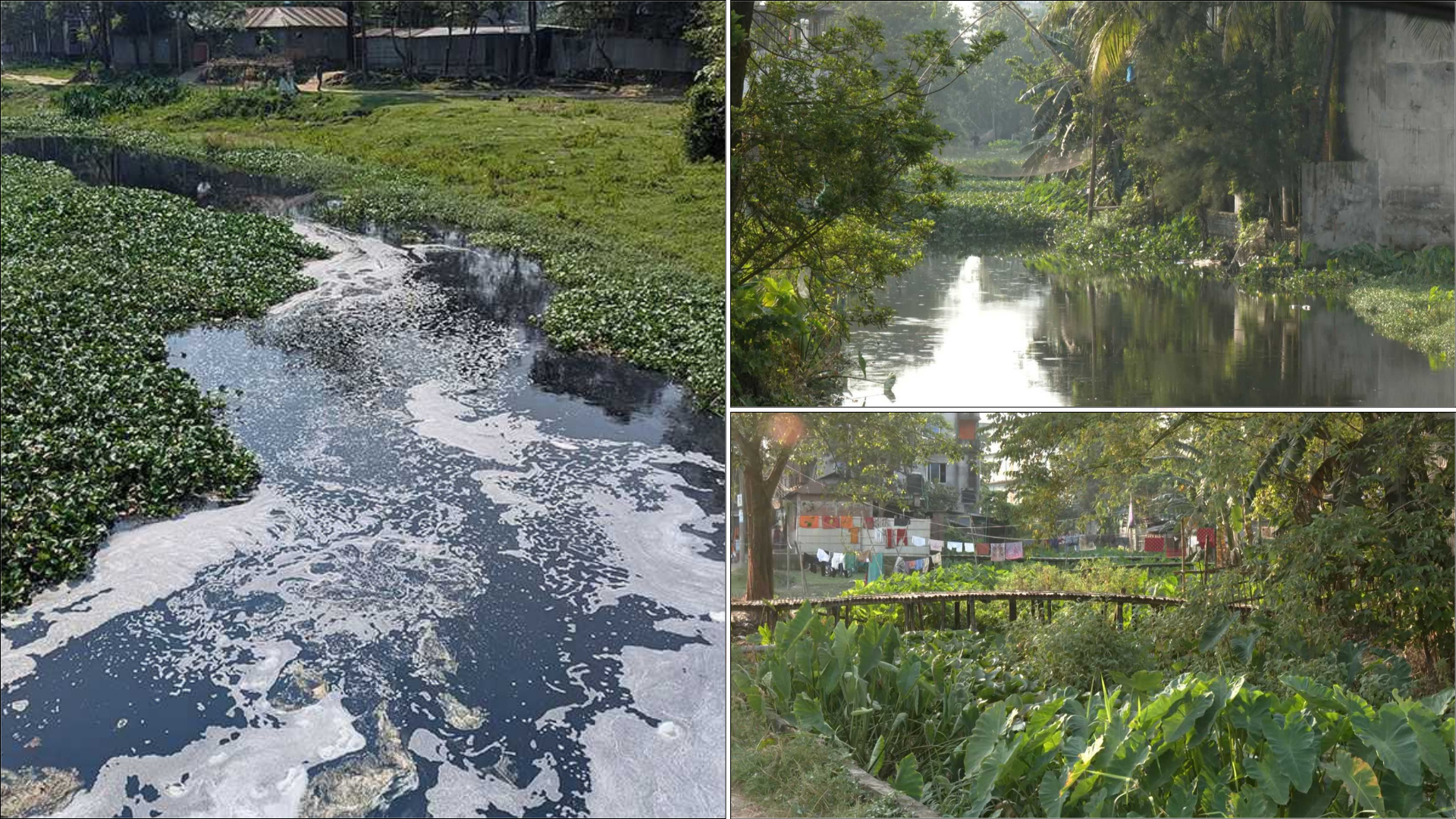 রংপুরের দেড়শ বছরের কেডি খাল এখন ময়লার ভাগাড়