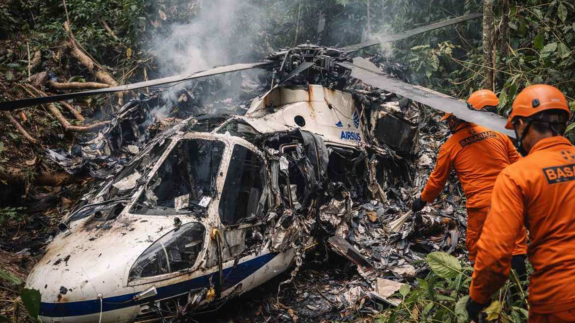 ইন্দোনেশিয়ায় গভীর জঙ্গলে হেলিকপ্টার বিধ্বস্ত, নিহত ৮