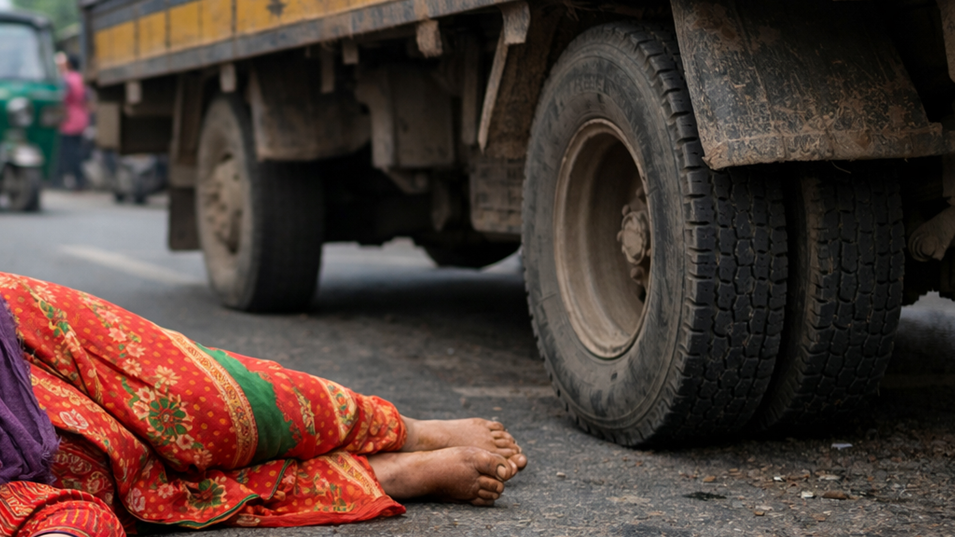 রাজধানীতে কাভার্ডভ্যানের ধাক্কায় বৃদ্ধা নিহত