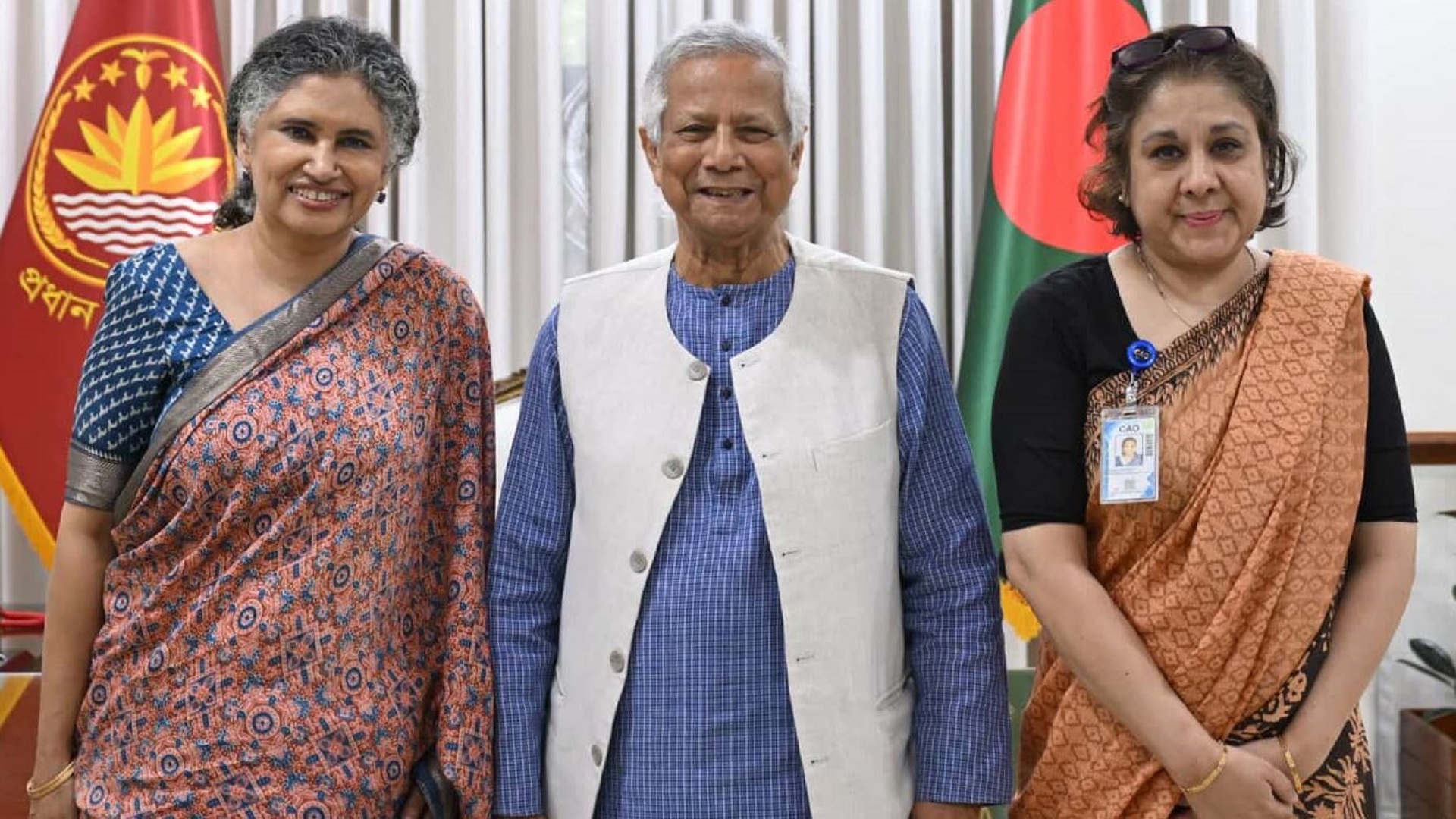 ড. ইউনূসের সঙ্গে জাতিসংঘ মানবাধিকার অফিস প্রধান হুমার সাক্ষাৎ