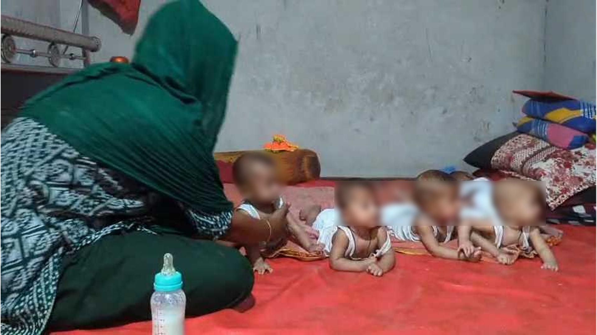 একসঙ্গে ৫ সন্তানের জন্ম, আনন্দ রূপ নিয়েছে সংগ্রামে