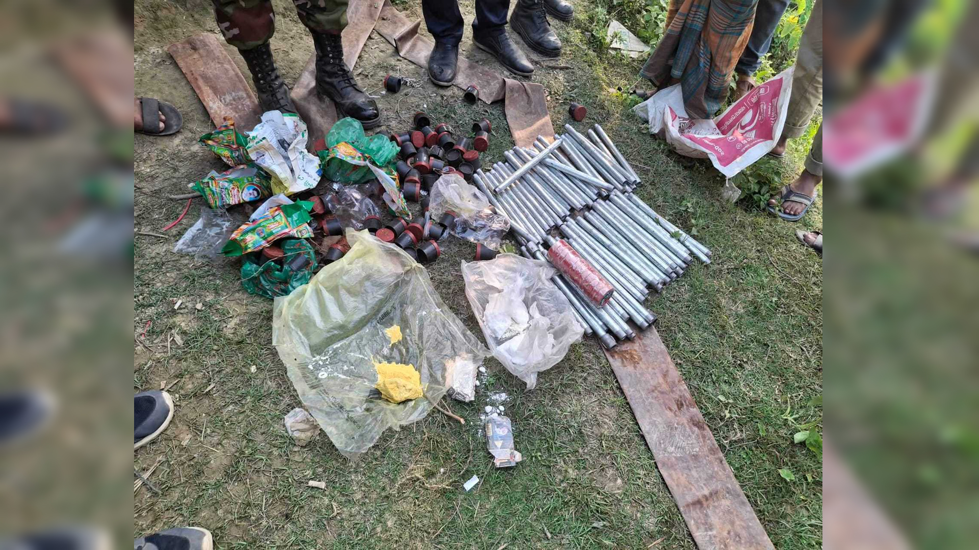 জামায়াত নেতার মৎস্য খামারে অস্ত্র ও ককটেল তৈরির সরঞ্জাম উদ্ধার