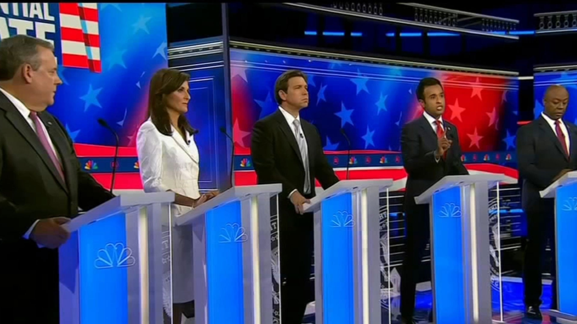 The candidates presented their positions by participating in the third election debate of the Republican party.  Photo: Collected