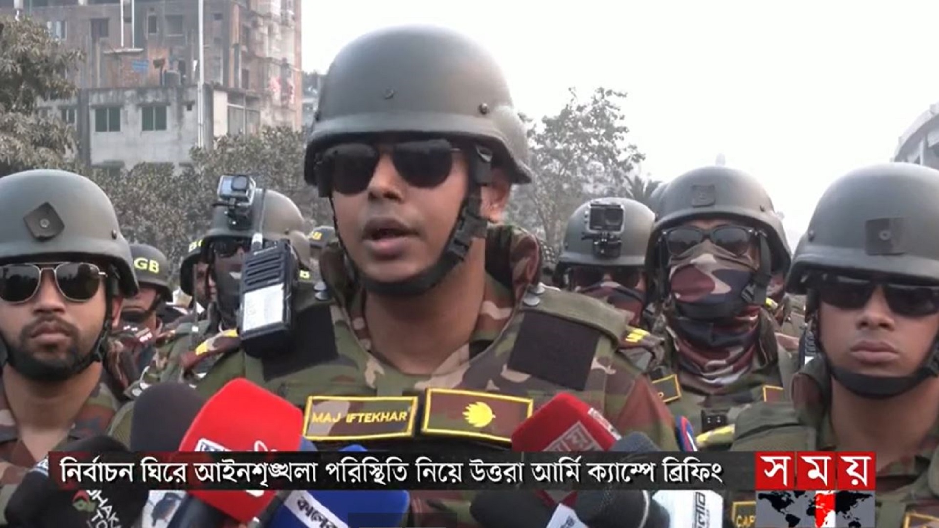 সুষ্ঠু ও নিরপেক্ষ নির্বাচন উপহার দিতে নিরলসভাবে কাজ করছে সেনাবাহিনী