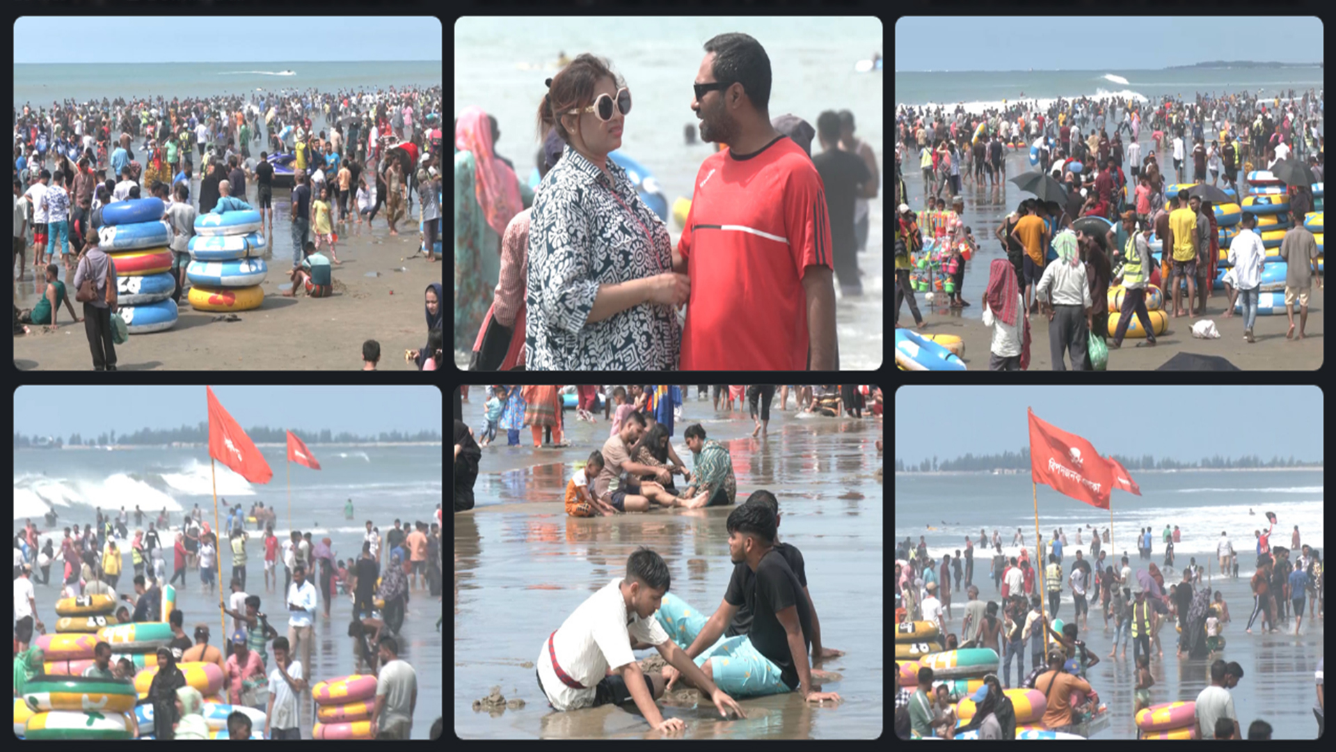 সাগরের ডাকে কক্সবাজারে পর্যটকের ঢল