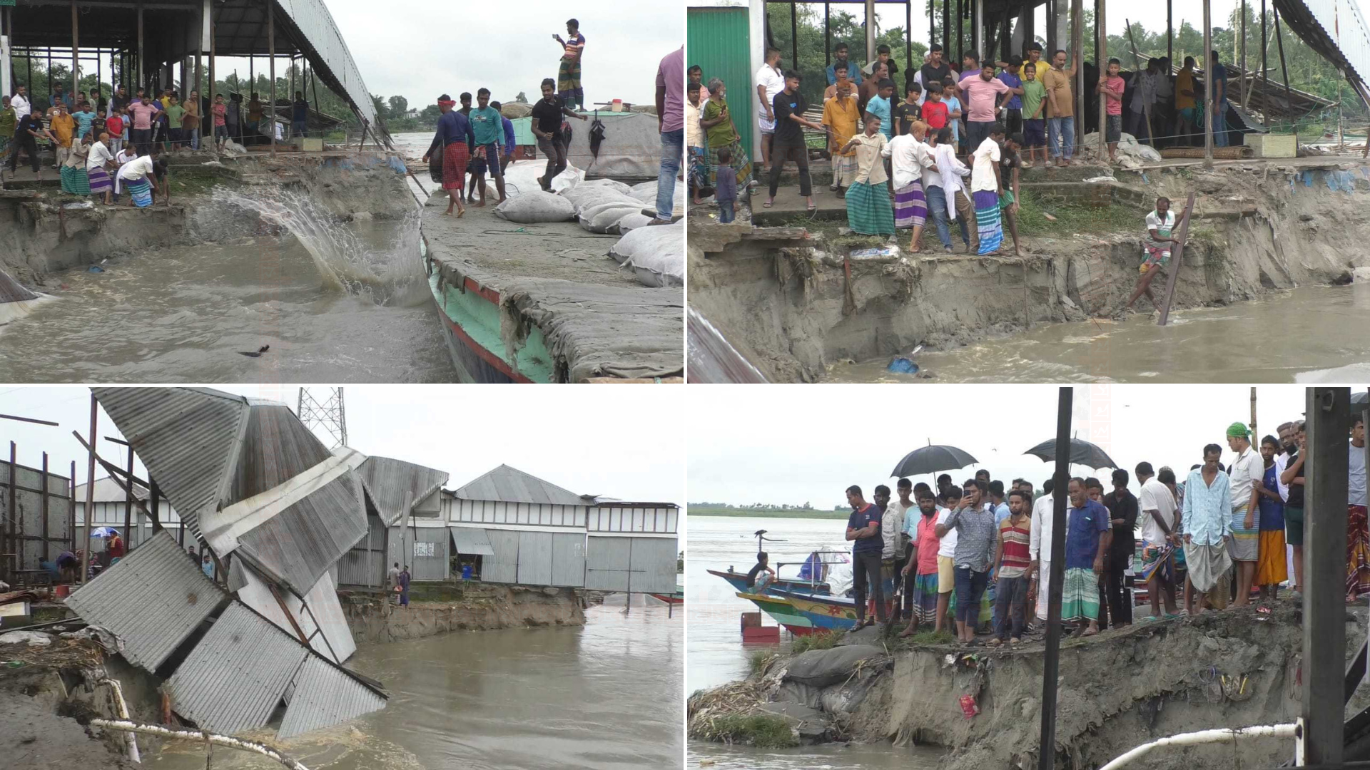 মুন্সীগঞ্জে আবারও পদ্মার ভাঙন, বিলীন ৬ ব্যবসাপ্রতিষ্ঠান