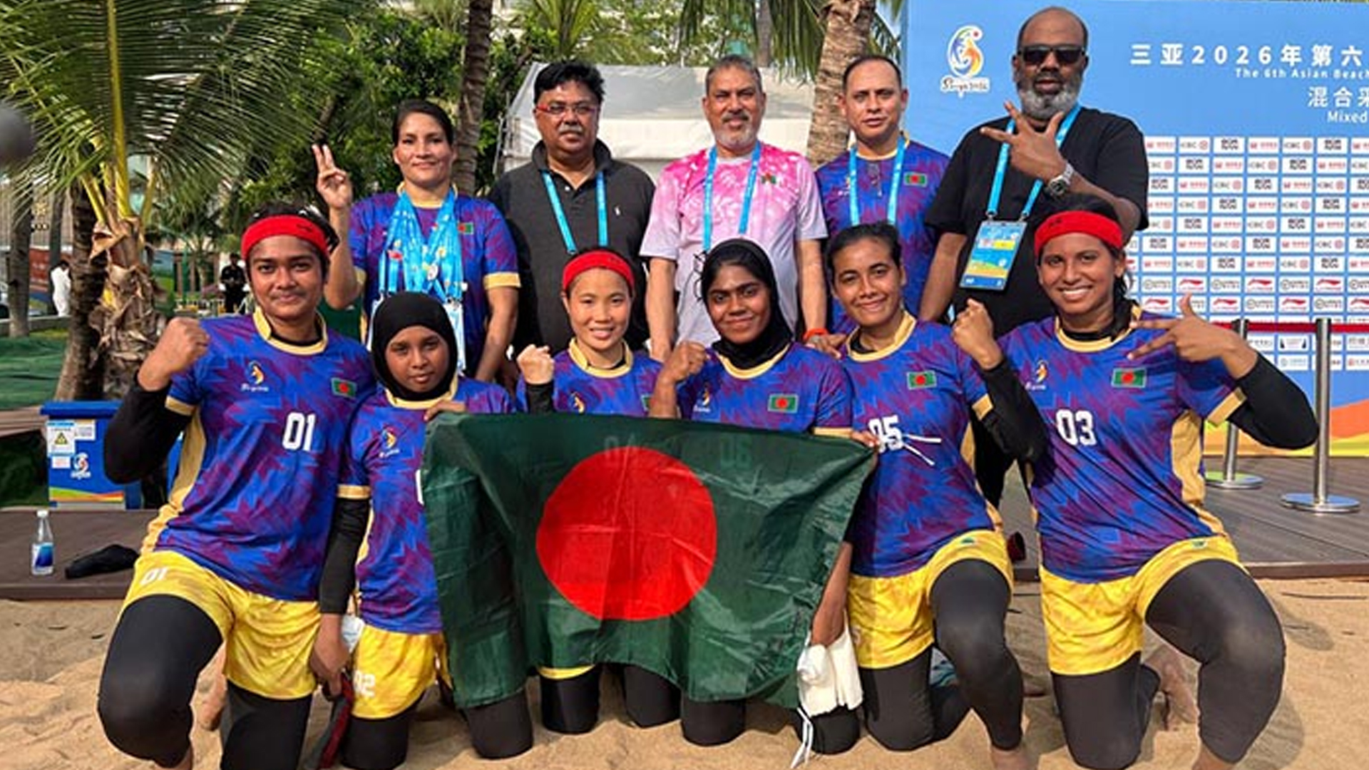 এশিয়ান বিচ গেমসে নারী কাবাডি দলের ব্রোঞ্জপদক জয়, ক্রীড়া প্রতিমন্ত্রীর অভিনন্দন