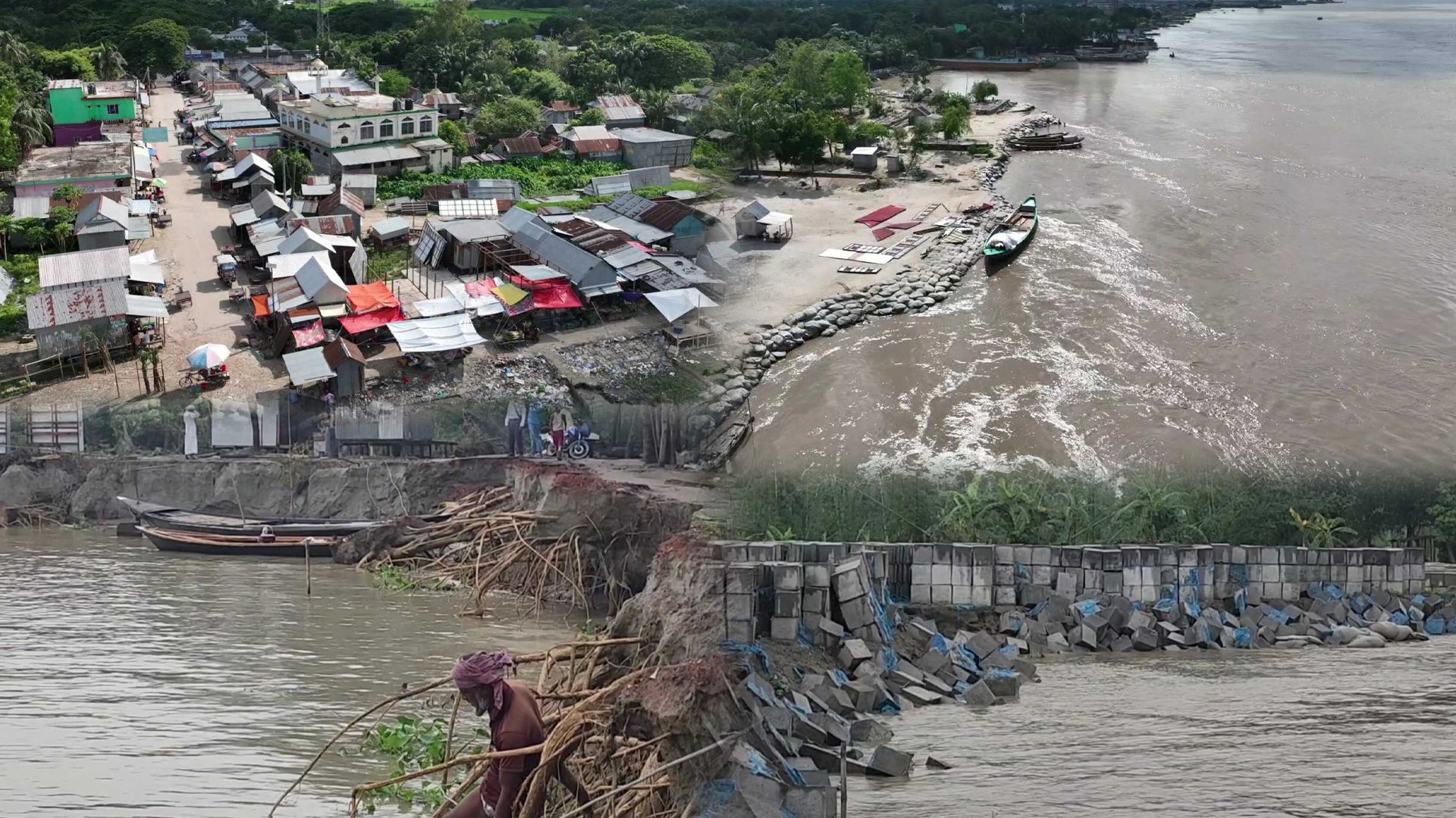 শরীয়তপুরে বাড়ছে পদ্মার ভাঙন, কাজে আসেনি ৩৫ কোটি টাকার জিওব্যাগ ডাম্পিং
