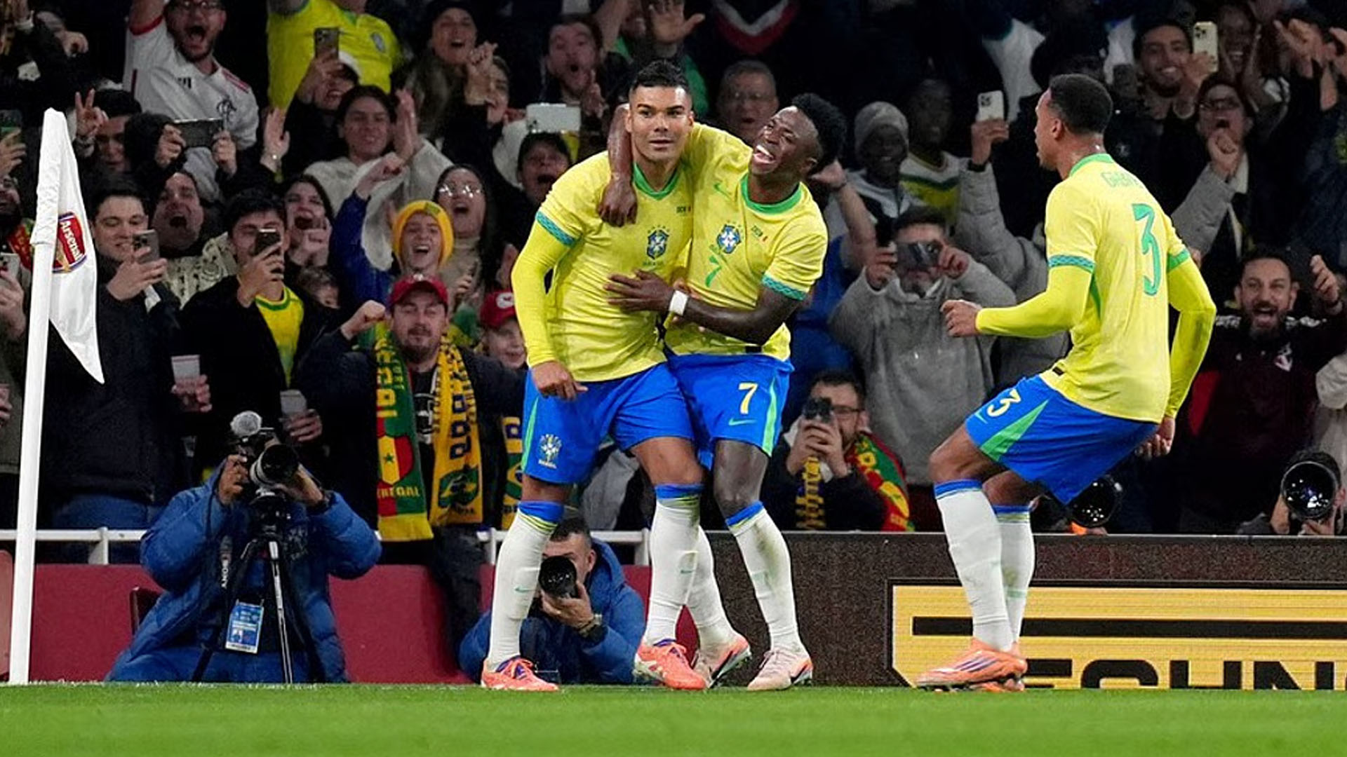 এস্তেভাও-ক্যাসেমিরোর গোলে সেনেগালের বিপক্ষে প্রতিশোধ নিলো ব্রাজিল