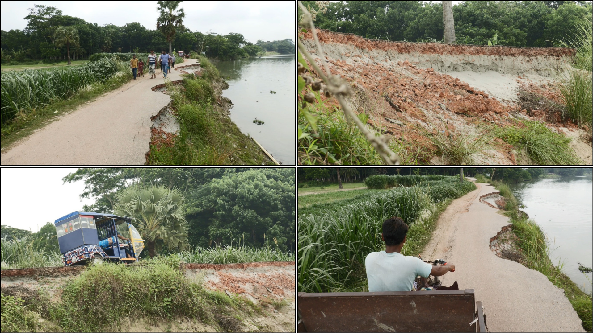 মাদারীপুরে অবৈধ বালু উত্তোলনের খেসারত: নদীগর্ভে সড়কের ৫০০ মিটার