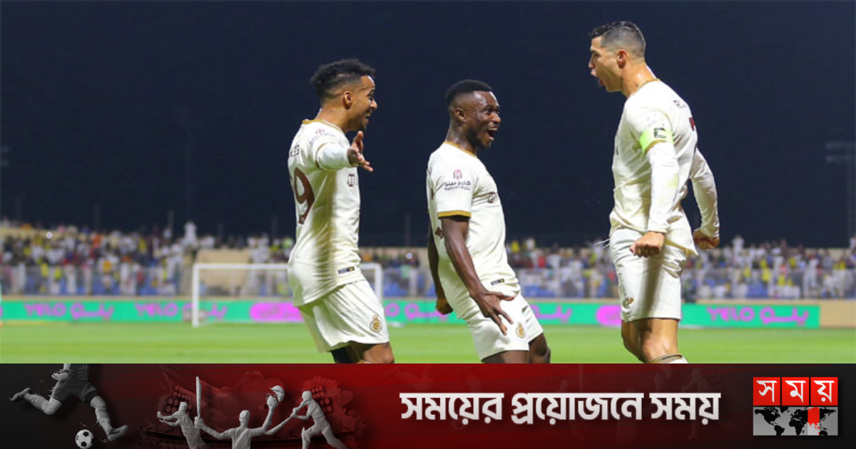আল নাসরের গোলবন্যা, রোনালদোর জোড়া গোল | খেলা