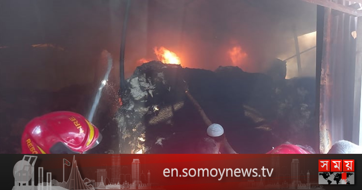 Tongi jhut warehouse fire under control