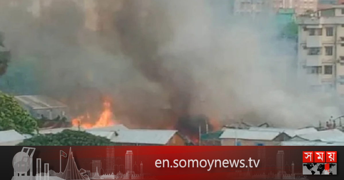 Mohakhali slum fire under control